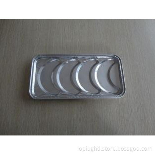 Multi cavity Disposable Foil Baking Trays Rectangle For Cro